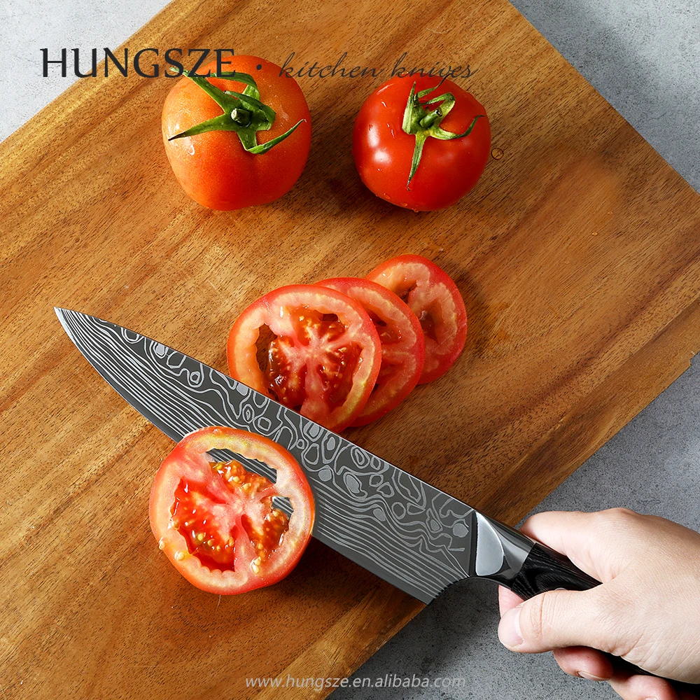 
Kitchen Knife German Steel Chef Knife 8 inch High Carbon Stainless Steel Sharp Blade with Ergonomic Handle 