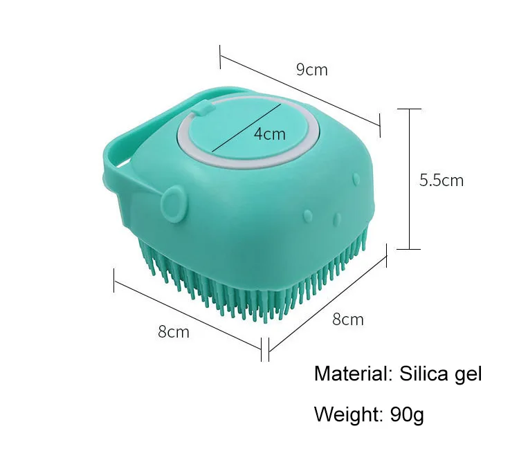 Best Sale Pretty Dog Shower Brush Massage Tools For Dog and Cats Soft Safety Silicone Pet Dog Bath Brush