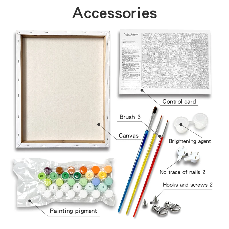 DEYI Custom Painting By Numbers Kits Diy Paintings And Wall Art Handpainted Colorful Animal Painting By Numbers For Kids