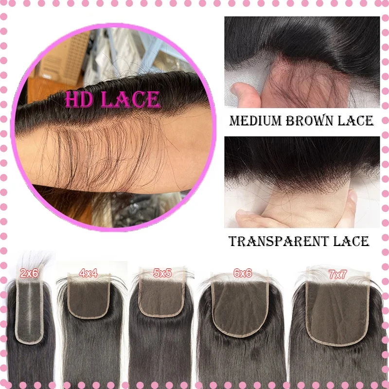 Wholesale 4x4 13x4 13x6 Thin HD Lace Frontal Closure,Transparent Swiss Lace Frontal Vendor,Film Transparent HD Lace Frontal Wig