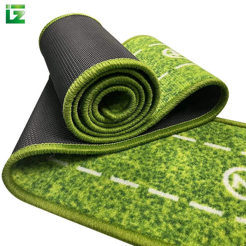 Newly Portable Wood Golf Putting Trainer Green Mat Auto Ball Return Golf Putting Mat For Indoor Outdoor Practice
