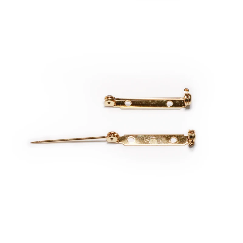 Factory Supply Golden Lock Brooch Back Pin