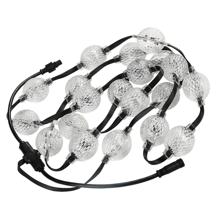 3D led rgb lights giant christmas ball string romantic12V GS8206 3D pixel LED Light luminous ball Christmas Light