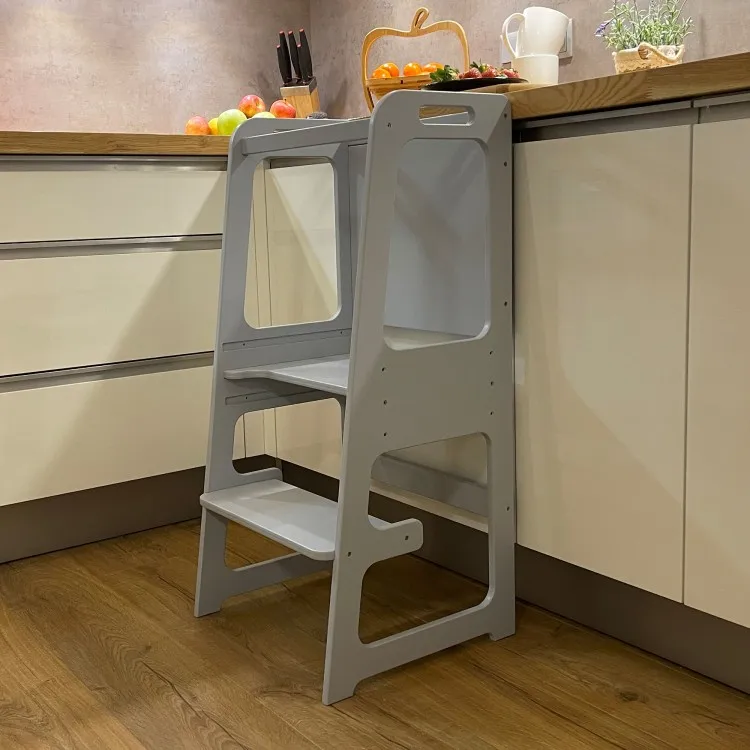 High quality wooden Adjustable Height Kitchen helper Tower learning tower