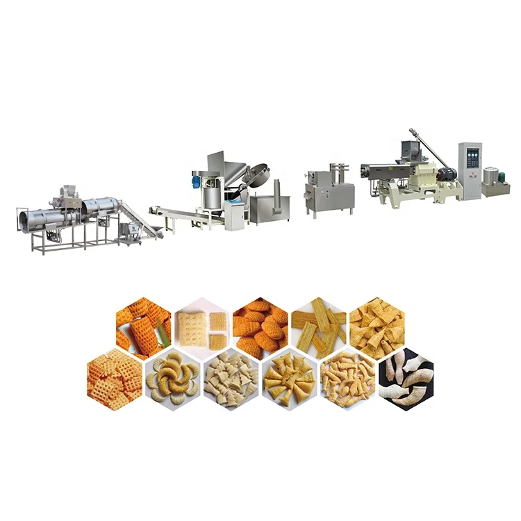 Ultron Corn Puff Snack Packing Machine Corn Puff Snacks Extruded Making Machine Food Processing Line Machinery