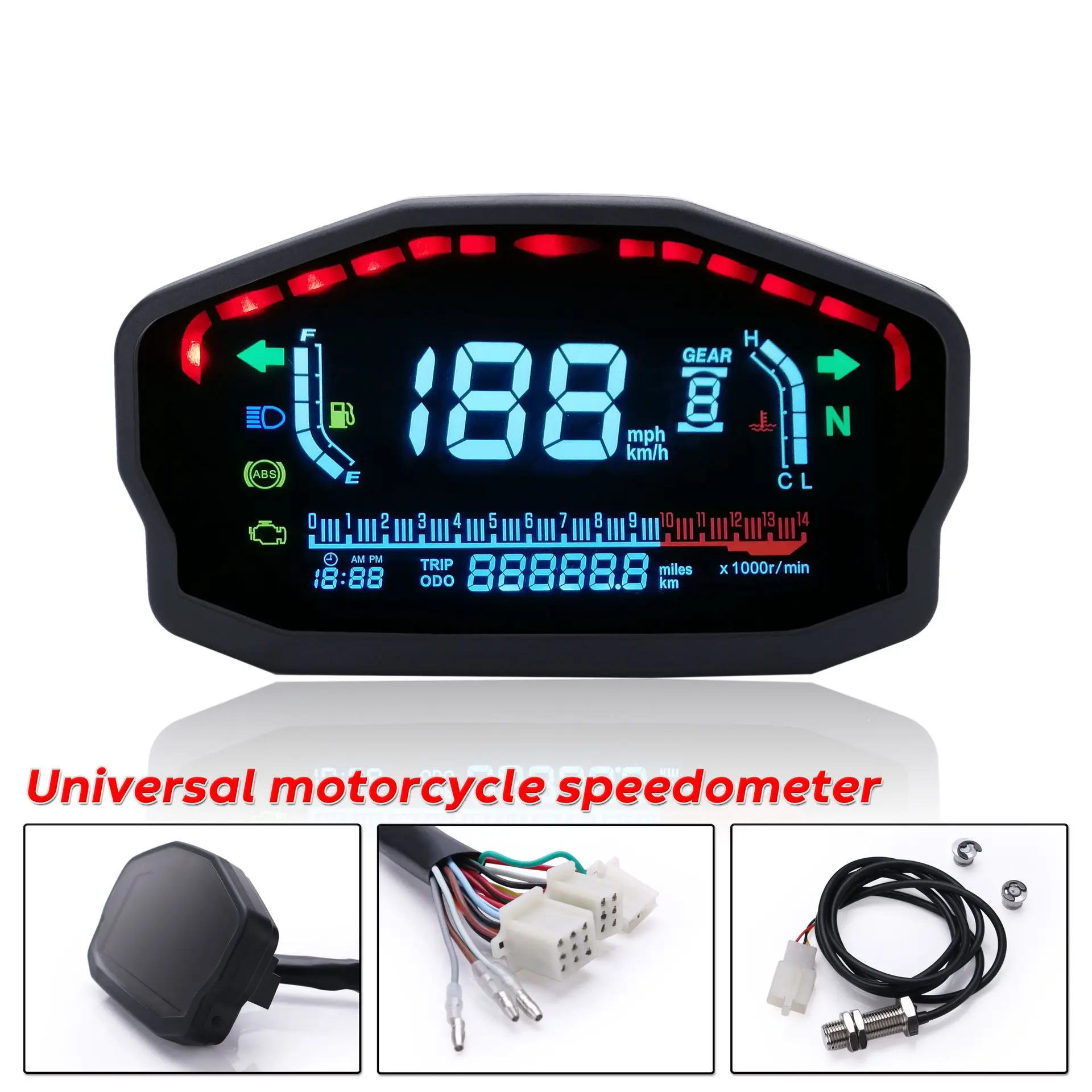 Motorcycle Modified Color Screen Lcd Meter Speed For Honda Ducati Kawasaki Suzuki