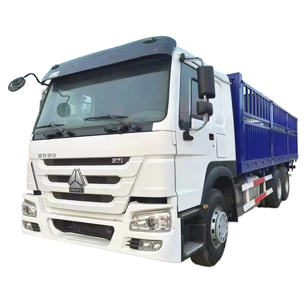 Подержанный сверхмощный Sinotruk Howo 371HP 375HP 420HP грузовой забор для скота 6*4 10-колесные грузовики по хорошей цене