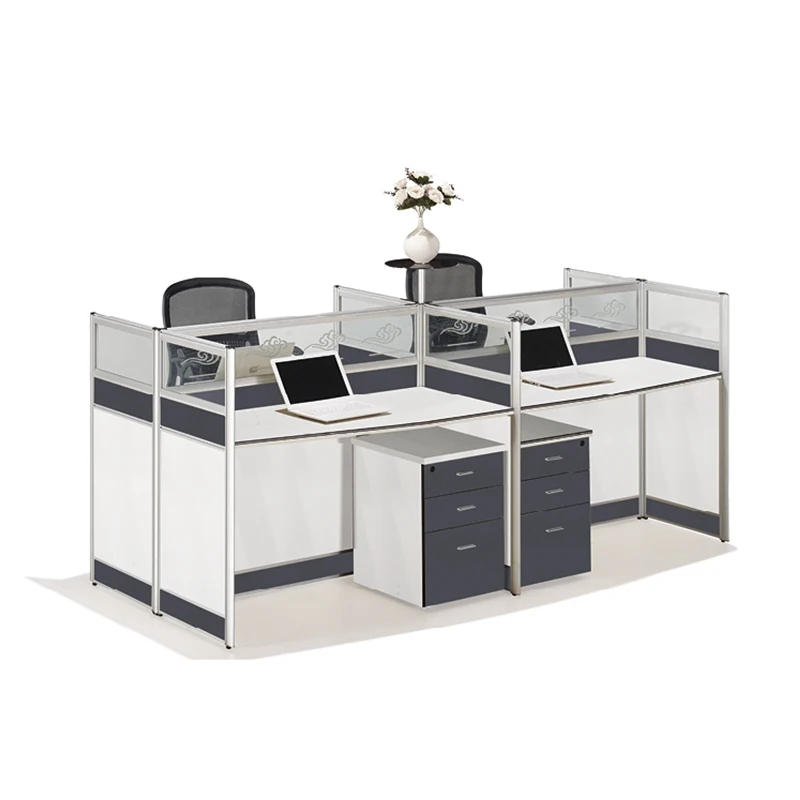 
4 people model office table office desk 