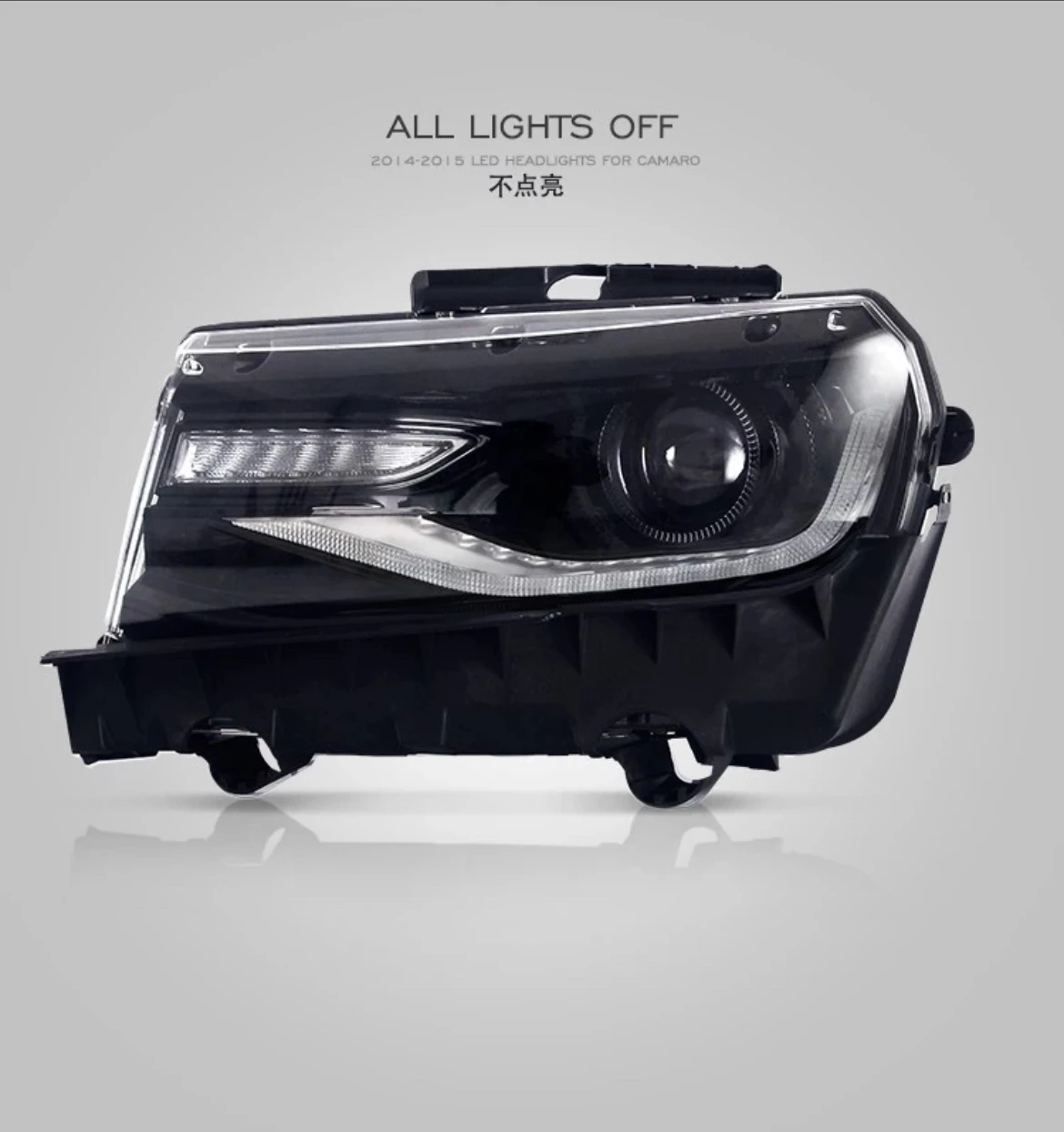 Manufacturer For Car Headlight For Rgb Camaro Colorful Headlight 2014-2015 Front Lamp With Moving Signal +turn Signal+drl
