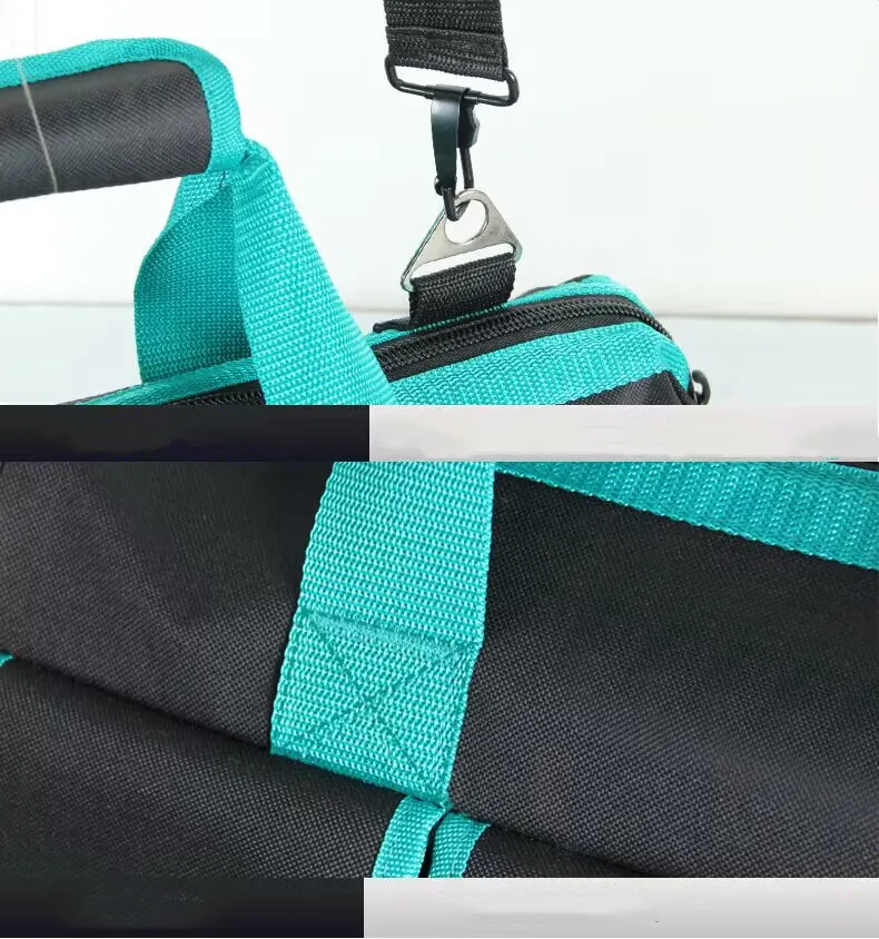 Custom Multi Pockets Carrier Heavy Duty 16/18/20/22 inch Waterproof Tool Organizer Bag 600d Oxford Fabric Electrician Tool Bag