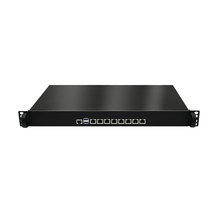 1U Chassis Router Pfsense Hardware Firewall PC 6th Gen Core i3 6100 i5 6400 i7 6700 8Lan 2.5G For Pfsense Network Appliance