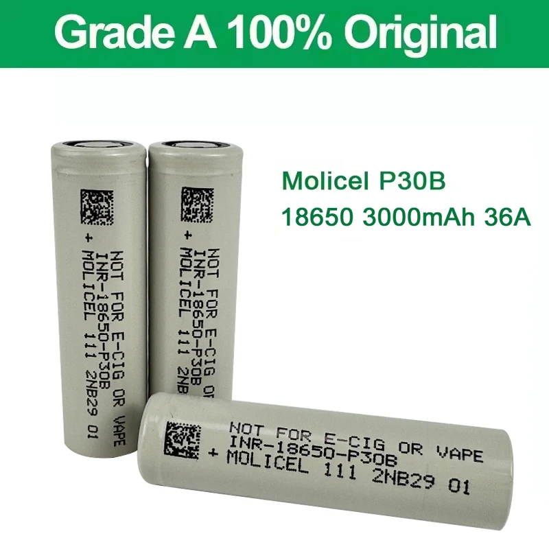 Taiwan аутентичный Molicel P30B 3000 мАч 30A 36A 3 6 V литий-ионный аккумулятор molicel inr-18650-p30b 18650-p30b 18650 p30b