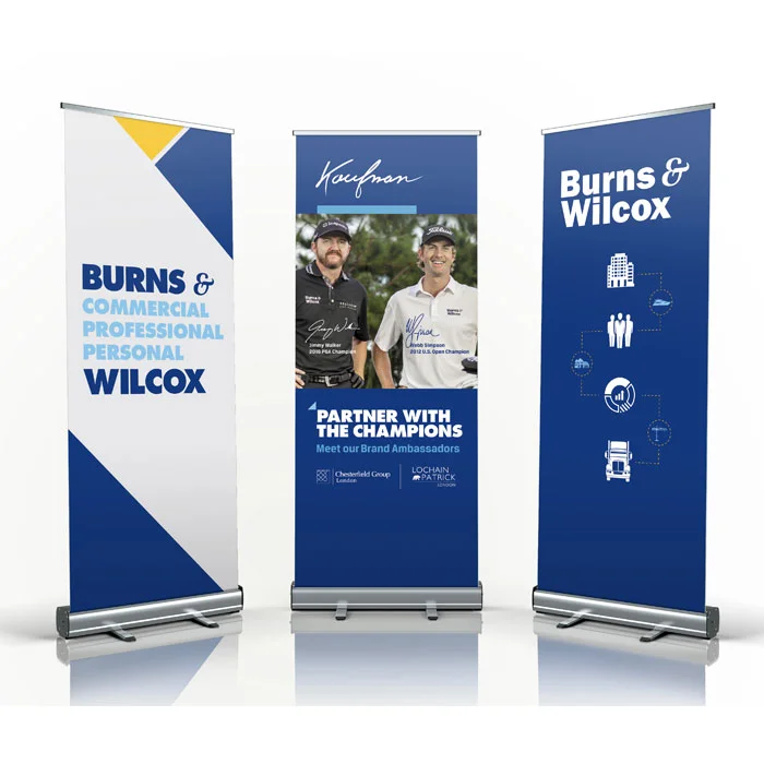 Customization 80x200 Aluminium Roll-up Banner Stand Wind Resistance for Display Advertising Exhibitions