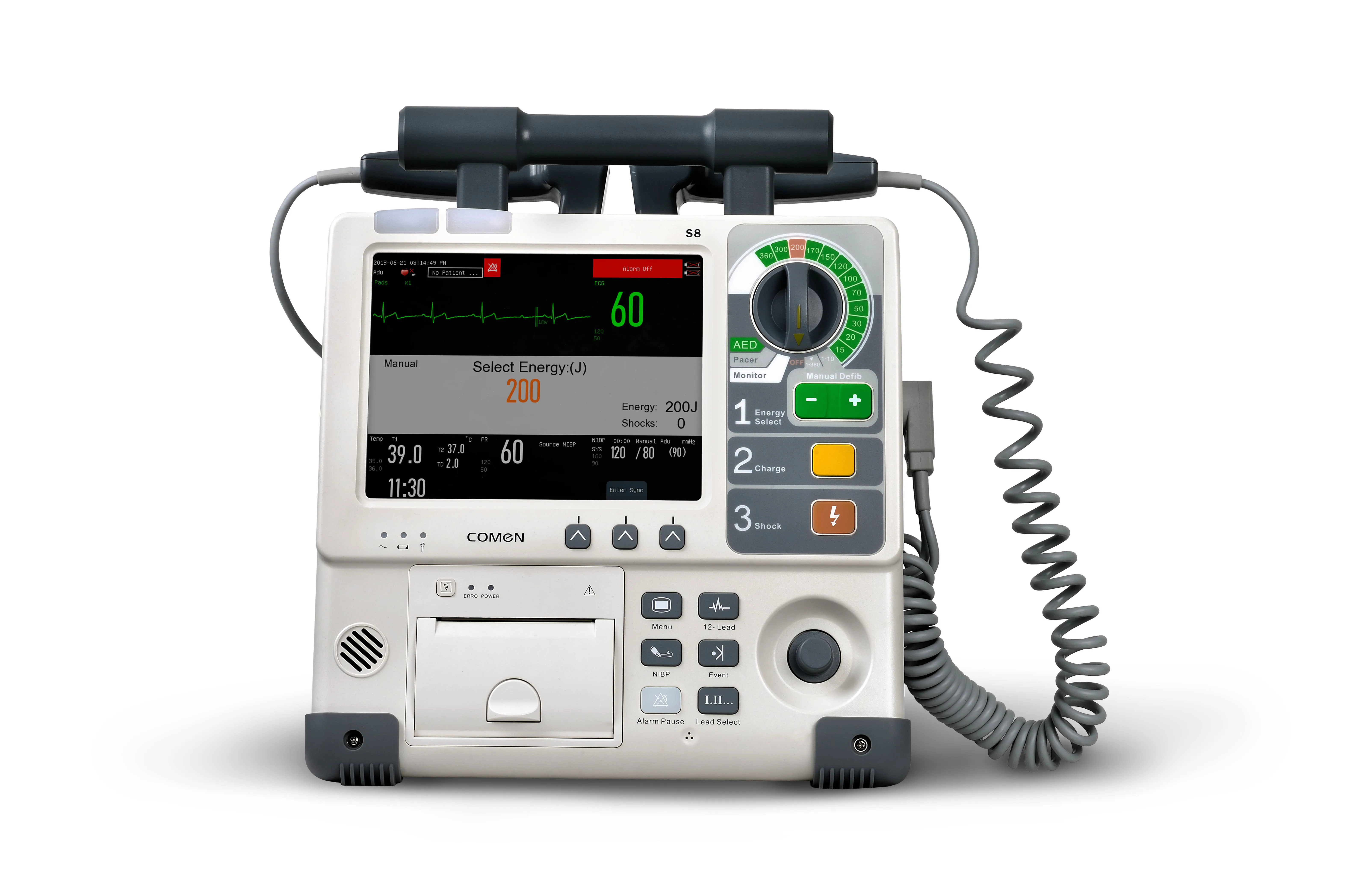 WGS5 CE одобрено медицинские портативные для палаты интенсивного лечения, кардиодефибриллятор, приспособления для оказания первой помощи