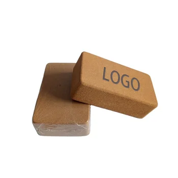 HuaYi Eco Friendly Natural Premium Cork Block Yoga Natural Cork Yoga Block Organic Cork Block