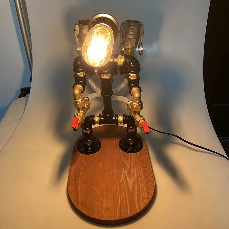 Industrial Decanter Iron Metal Robot Pipe Wine Dispenser