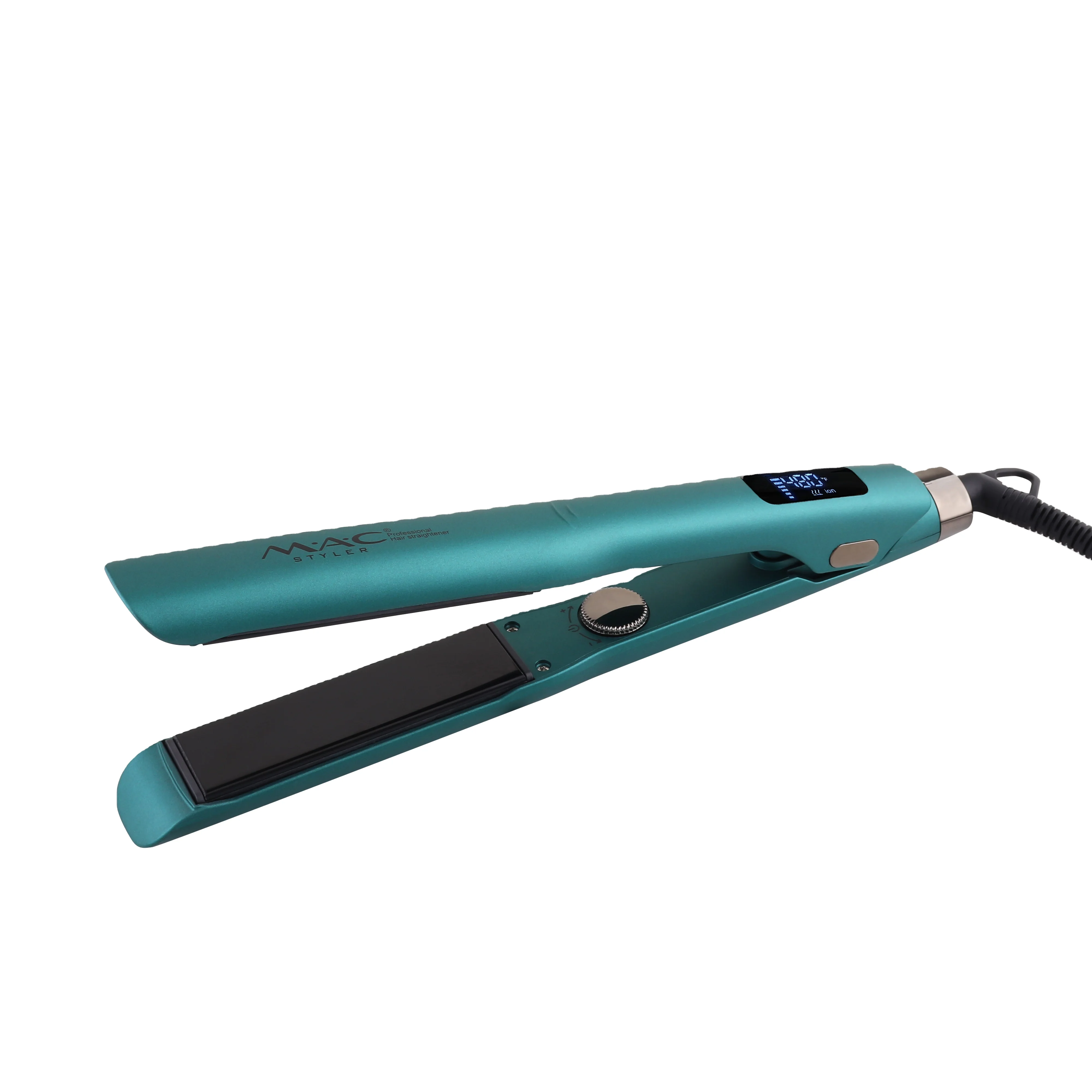 MAC Styler Best Professional Keratin Treatment Flat Iron Titanium Ionic Electric Hair Straightener And Curler 2 In 1