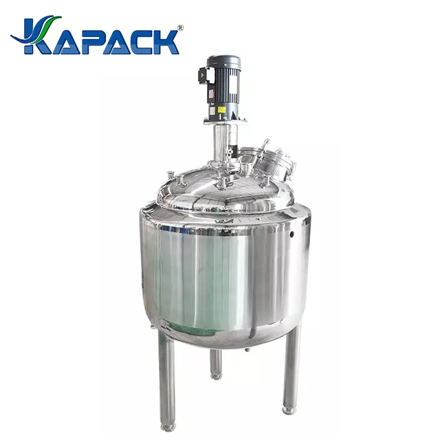 KAPACK 100-5000 Gallon Cosmetic Lotion Cream Paste Emulsifier Mixer Tank Ultrasonic Homogenizer Chemical Emulsifier Equipment