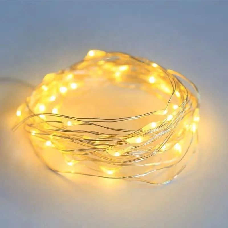 100 led waterproof outdoor string copper wire starry fairy string lights for christmas decorations heart shaped fairy lights