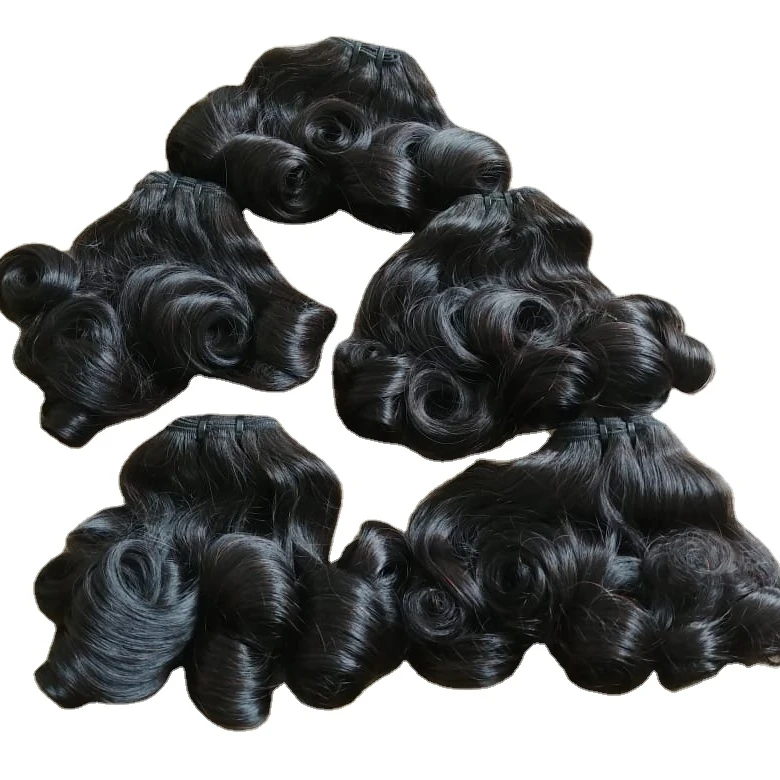 New Design Fumi Eggs Curl Bundles Human hair weft 100% Vietnamese Human hair Wigs