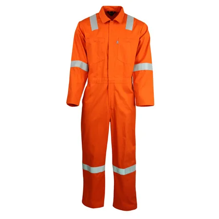 OEM Fire Retardant Work Coverall Dust-Proof Safety Uniforms Reflective Work Pants with Hand Drawn & Embossed Printing