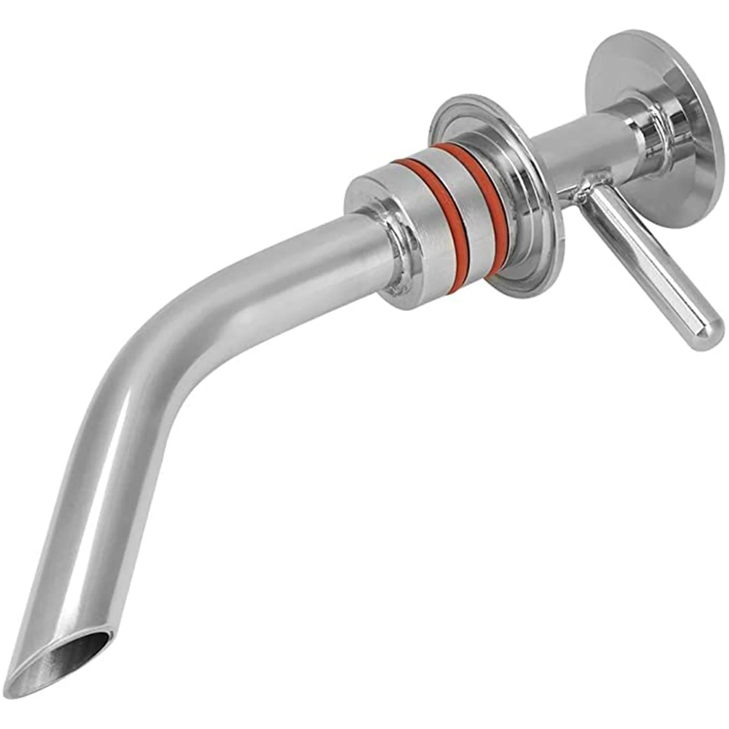 Sanitary 304 Stainless Steel Tri Clover Rotating Racking Arm valve for conical fermenters