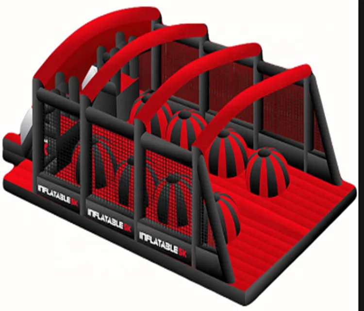 china outdoor extreme game inflatable 5k obstacle course for kid sale