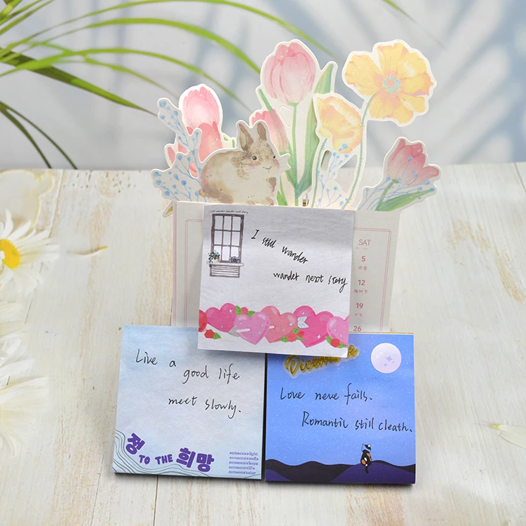 Manufacturer Wholesale Sticky Notes Cute Shape Stationery Sticky Note Memo Pad Student Memopad