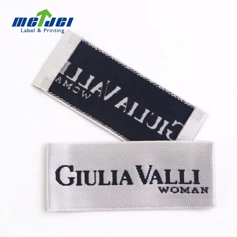 Factory Custom Woven Labels For Clothing Neck Clothes Labels Woven label with brand logo printing
