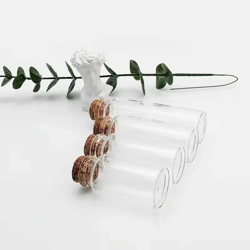 Mini Bottles Wishing Message Glass Bottles Vials Pudding Glass Jar With Cork
