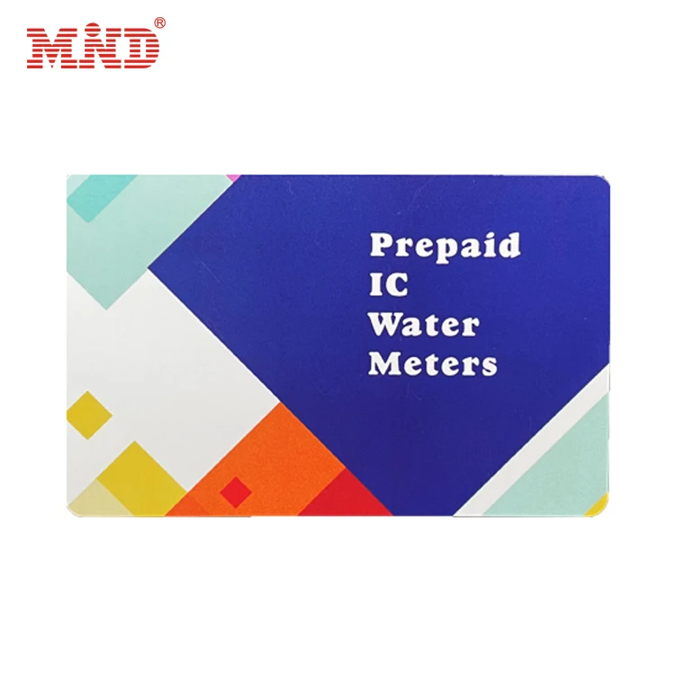 Factory Fast Delivery Waterproof Lf Tk4100 Chip Pvc Rfid Card Prepaid Ic Water Meter