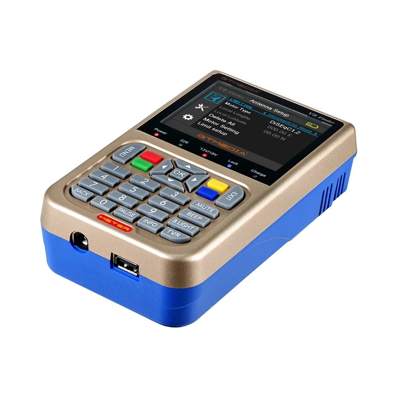  Freesat finder DVB-S DVB-S2 MPEG4 с 3 5 дюймов TFT ЖК дисплей спутниковый искатель GTmedia H.265-цифра телевизионный