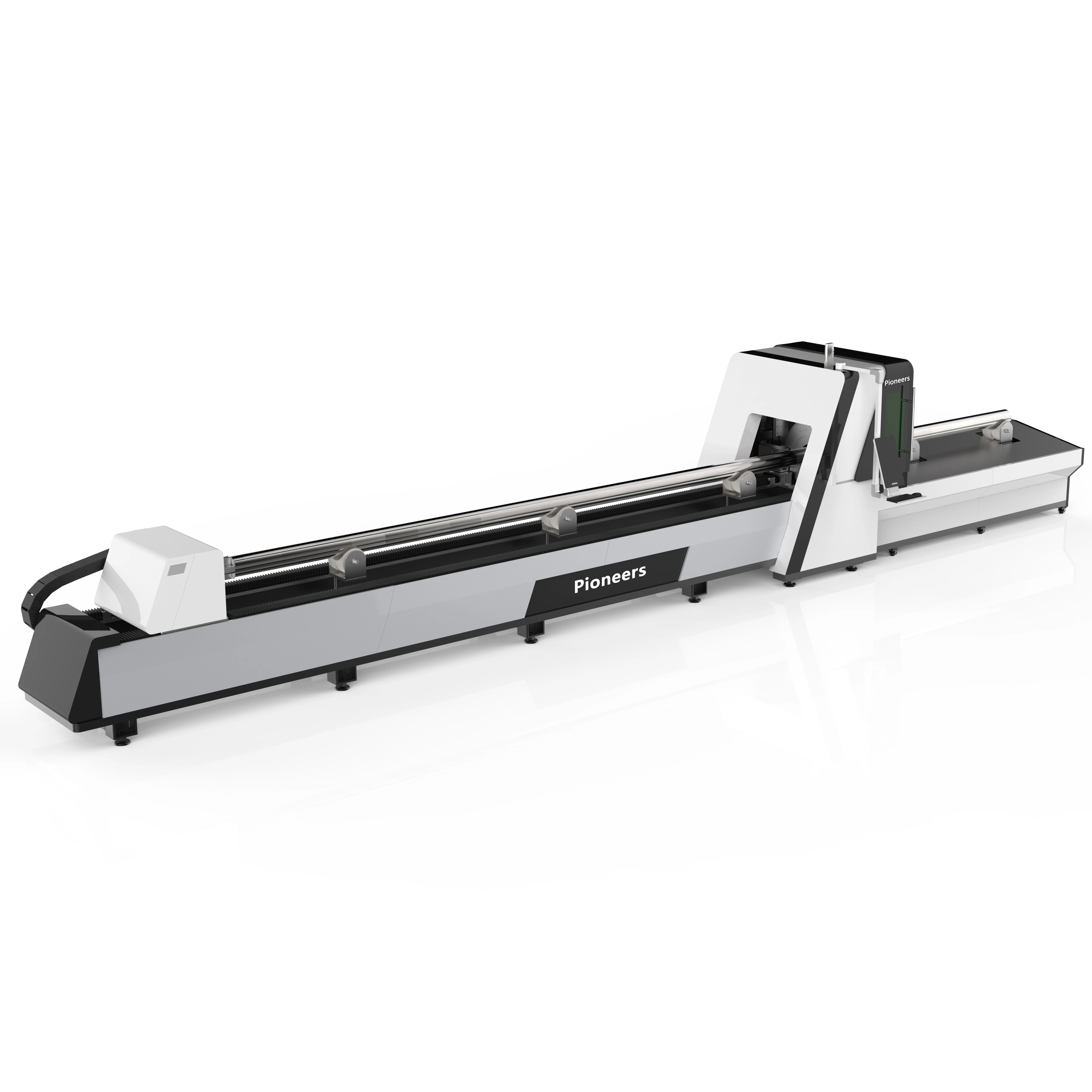 High precision triple trunk heavy duty fiber laser tube cutting machine