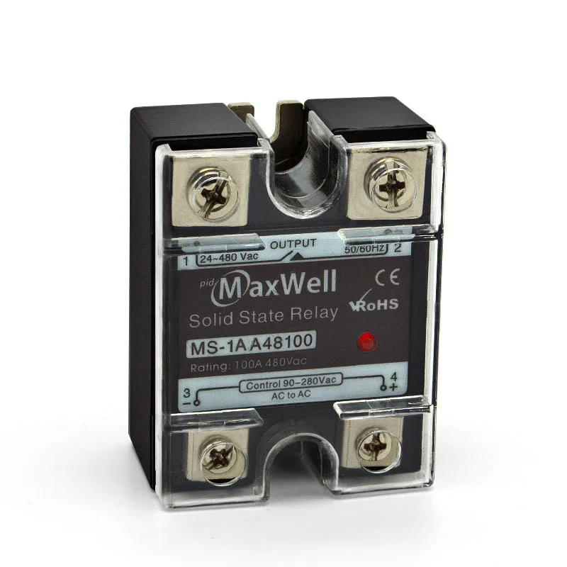 
 MS-1AA48100 80A 220V AC управления и выход 1 фаза ssr реле с CE  