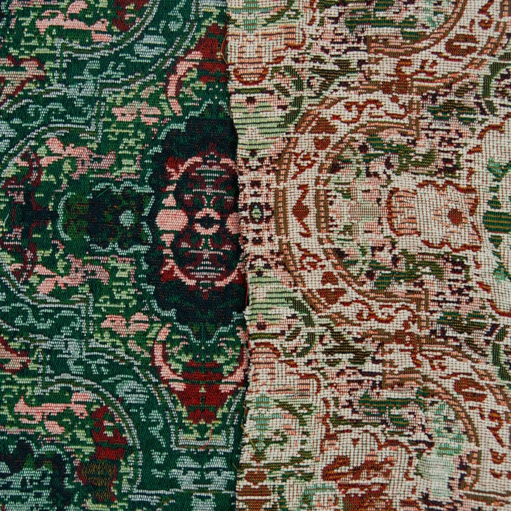 JinDian brand Custom Home Decor Upholstery Woven Textile Texture Sofa Fabric Floral Woven Jacquard Fabrics