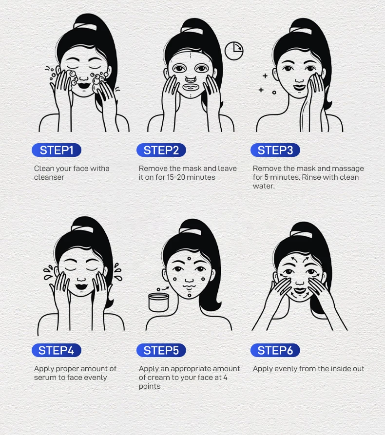 Private Label Freckles Removal Whitening Face Dark Spot Remover Corrector Cream Facial mask  Facial essence set