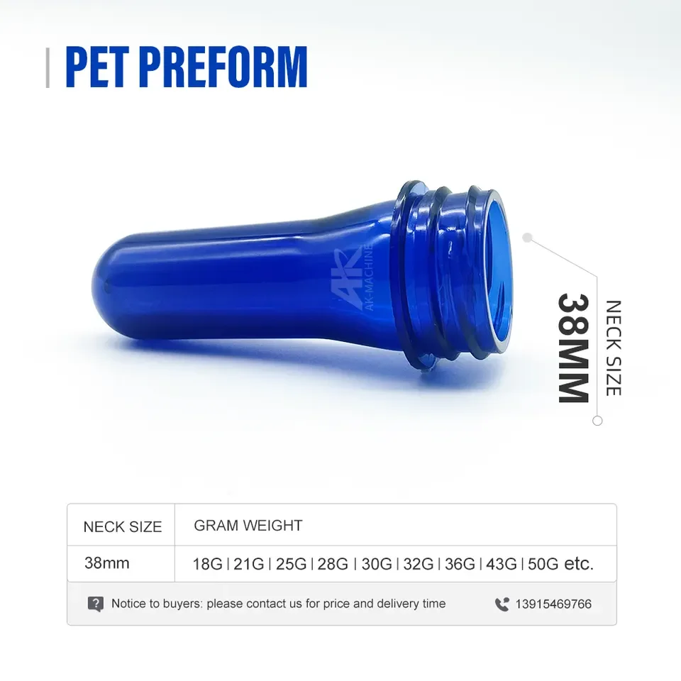 Best Price 38mm Pet Plastic Bottle Preforms Mineral Water Juice Beverage Bottles Making