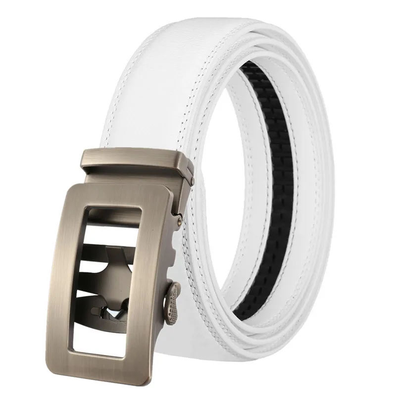 Ремень мужской из воловьей кожи с автоматической пряжкой, Модный деловой, для отдыха, Прямая продажа с завода