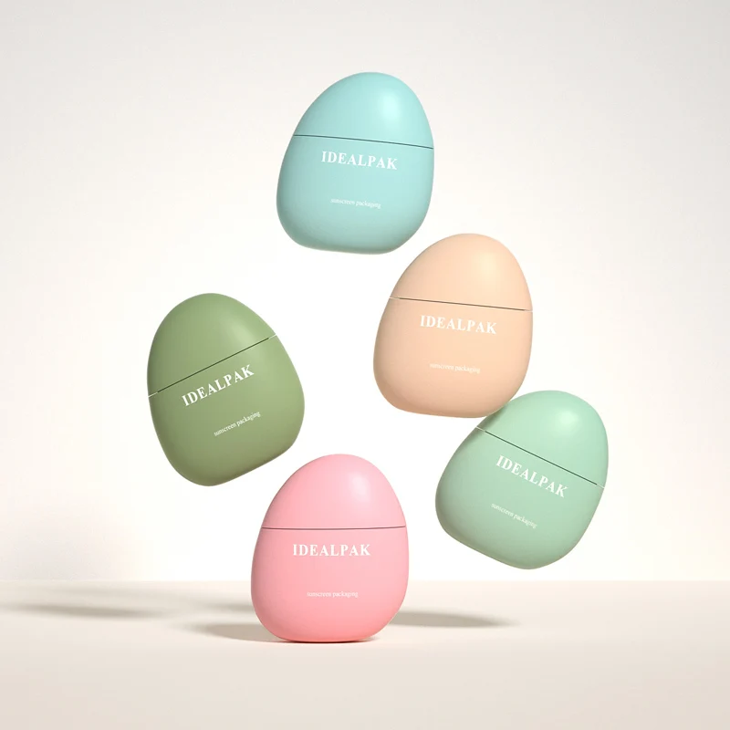 Custom wholesale sunscreen packaging bottle 50ml isolation flat bottle sunscreen lotion packaging bb cream tube blue