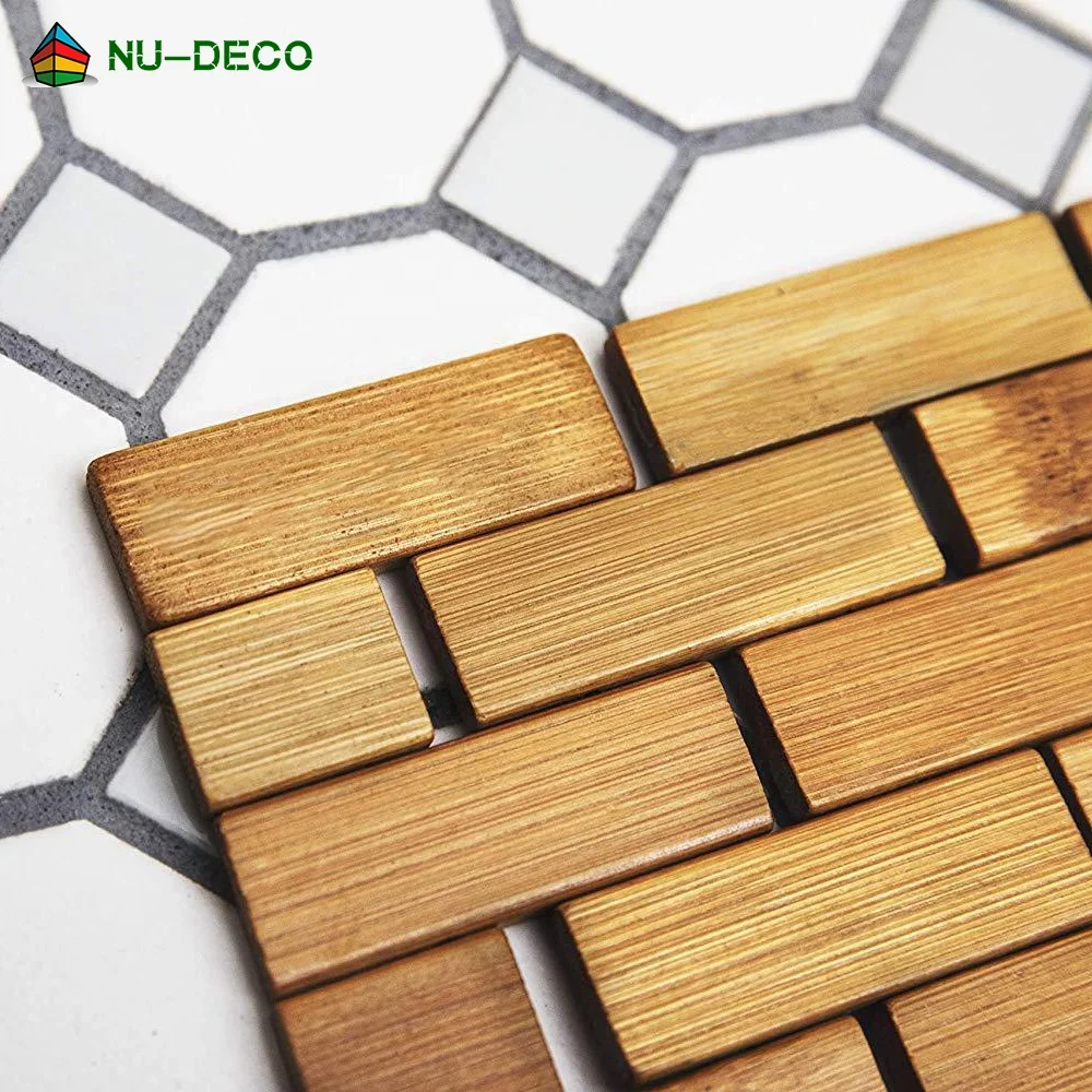 Eco-Friendly Non-Slip Floor Custom Bath Natural Bamboo Wood Shower Mat