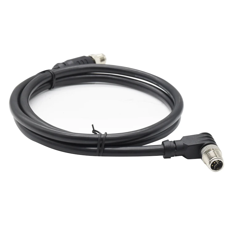 M12 Y-образное кодирование 8pin мужской женский прямой угол CAT5 Гибридный перелитой кабельный панельный кронштейн водонепроницаемый