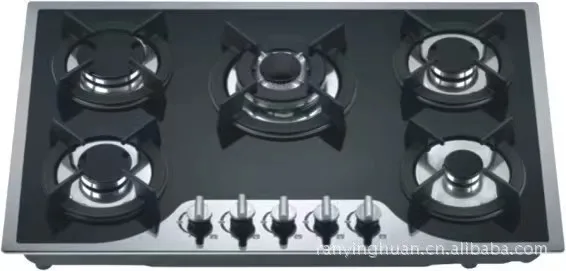 Five burner gas stove commercial gas stove burner countertop kitchen stove 5 burner gas cooker