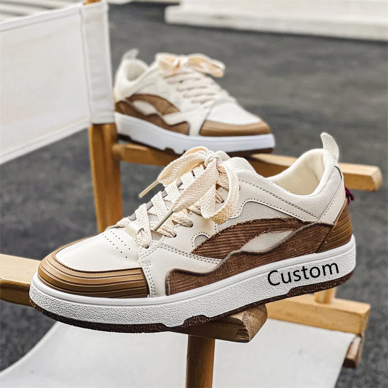 Sneakers Printed Customized Logo Low Moq Canvas Rubber Sole Sneaker Shoes