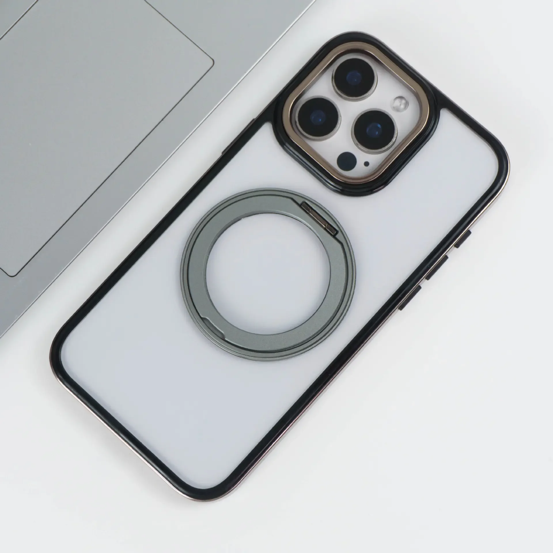 Metal Holder Metal Camera Ring Cell Phone Cases  2025 Wholesale Magnetic Cell Phone Covers  For iPhone 11 12 13 14 15 16 Pro Max