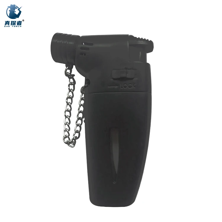 GF862 Professional cheap small refillable adjustable flame mini plastic handheld gas butane torch lighter high quality