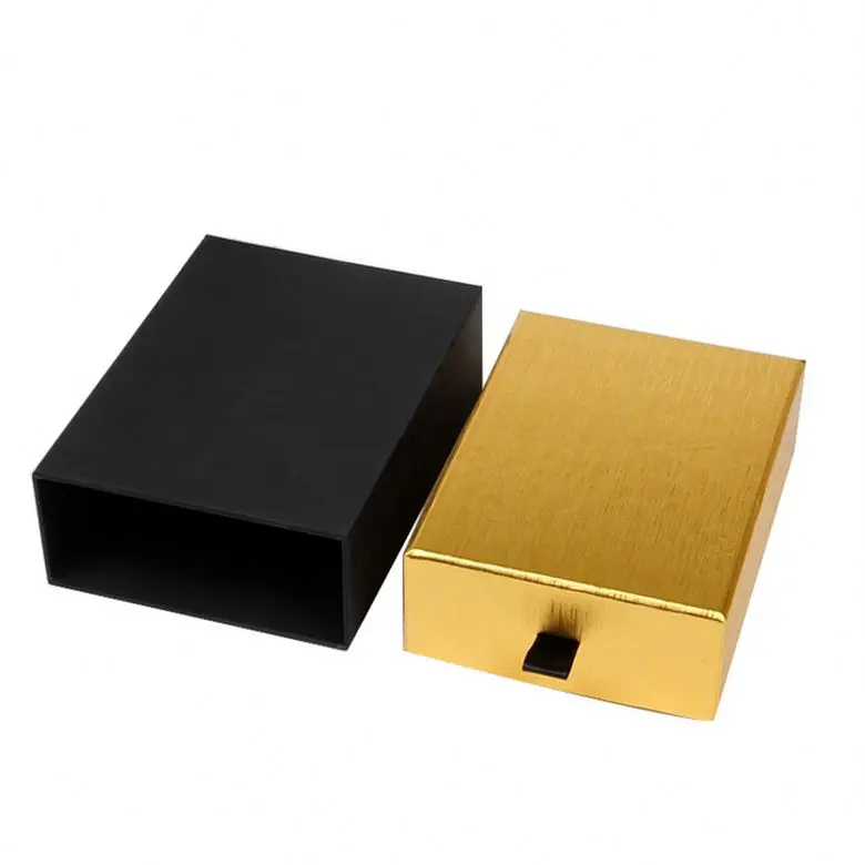 
DIY blank kraft/black/white cardboard slide drawer box gift/ candy favor packing display box 