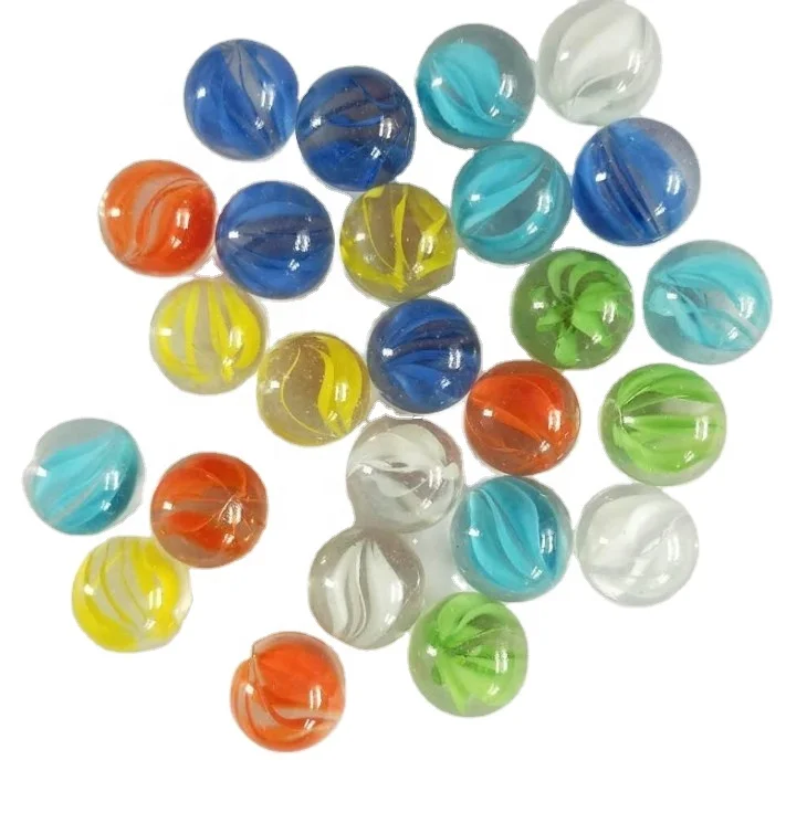 Hot sale 11mm 14mm 16mm 25mm Glass marble ball for kids playing game machine colorful marbles ball