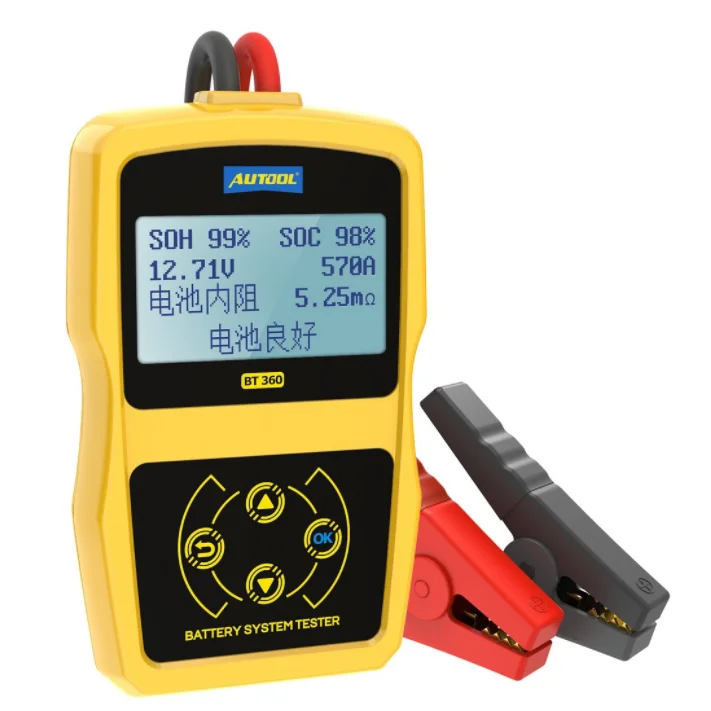 AUTOOL BT360 DC 12V Vehicle Battery System Tester Car Charging Test Analyzer