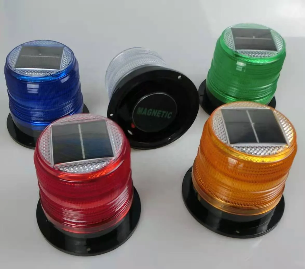 Navigation lights boat Solar marine signal revolving light for boats Led Solar Traffic Lights
