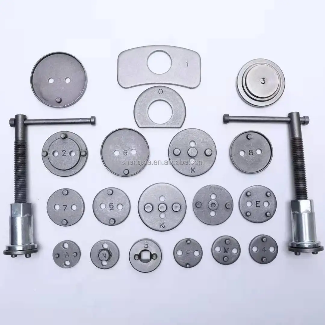 21pcs/set Universal Disc Brake Caliper & Rotors Piston Kit, Auto Wind Back Hand Tool, for Brake Pad for Cars Trucks